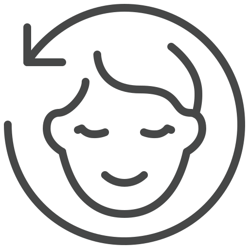 Icon representing anti-aging benefits at the Best Panchakarma Centre in Vellore